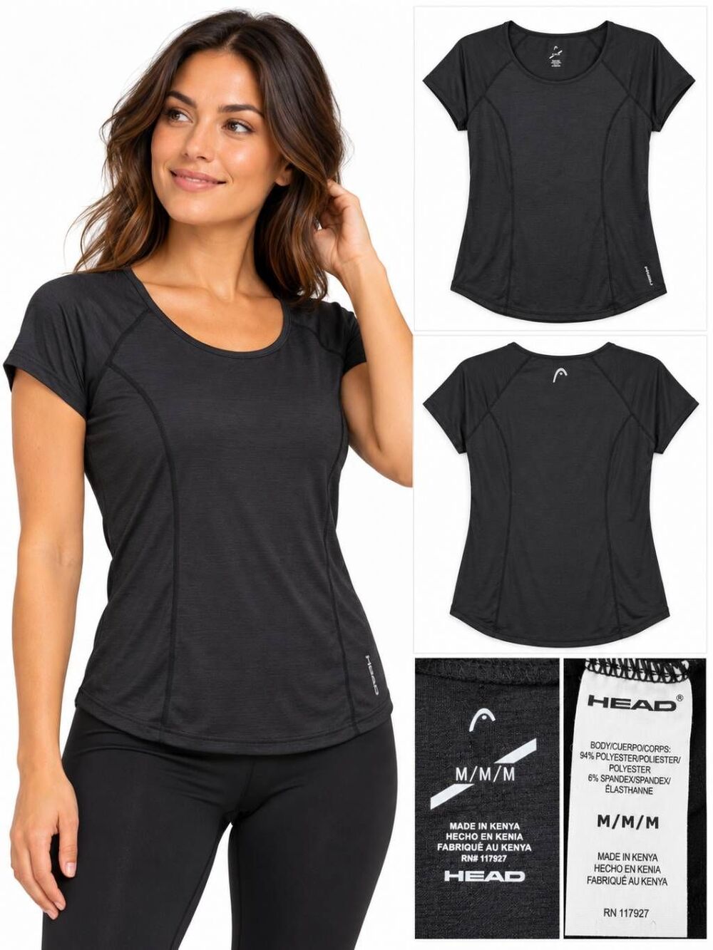 Head Black Medium Athletic Top